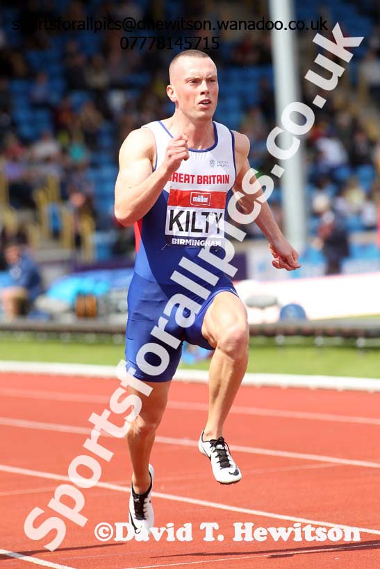 Mens 100 metres, British Championships, Birmingham. Photo: David T. Hewitson/Sports for All Pics
